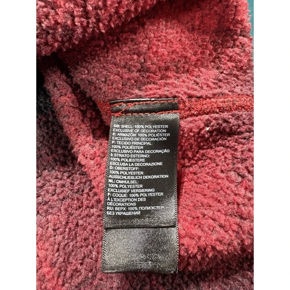 The North Face Gordon Lyons Fleece Pullover Sweater Large‎ Buffalo Plaid 1/4 Zip
